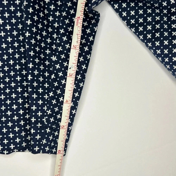 Izod Athletic Cotton Spandex Sporty Golf Print Pattern Shorts Navy+ Wht - Picture 5 of 5